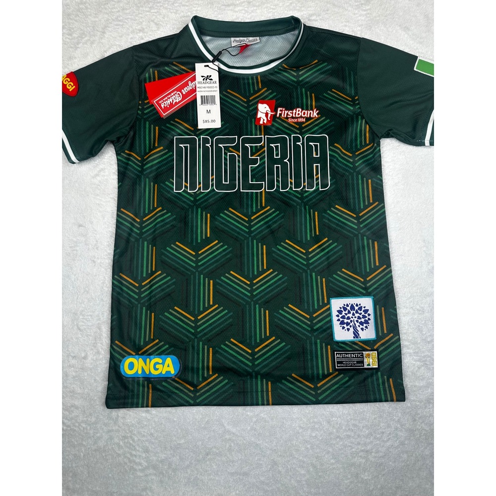 Headgear Classics Nigeria Youth Soccer Jersey Green HGC145-YSOCC-10 Kids Medium